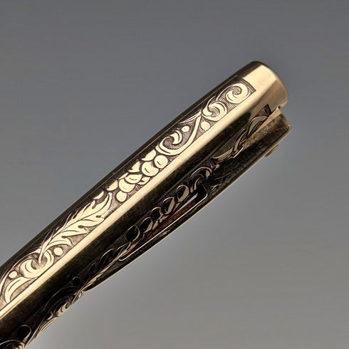 美國復古 Schafer K12 鍍金自動鉛筆/原子筆套裝附盒